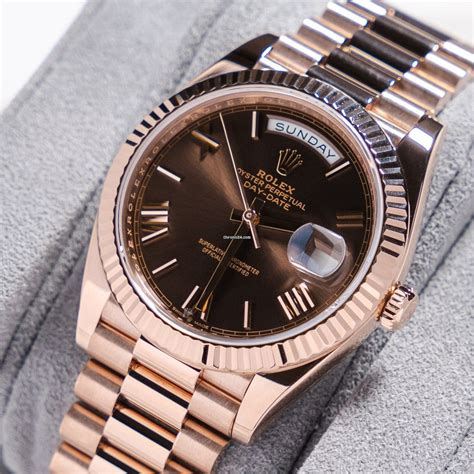 rolex day date 40 rose gold diamond|platinum day date 40 price.